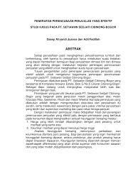 Pdf Penerapan Perencanaan Penjualan Yang Efektif Studi Kasus Pada Pt Setiawan Sedjati Cibinong Bogor