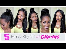 5 Simple Ways To Style Clip In Extensions Natural Hair Styles Clip In Extensions Short Hair Styles Easy