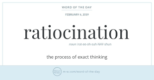 Word Of The Day Ratiocination Words Word Of The Day Word Definitions