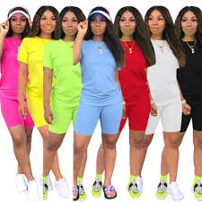 Check spelling or type a new query. Solid Casual Two Piece Set Women Tracksuit O Neck Short Sleeve T Shirt Top Shorts Fashion Sportswear Female Clothing China Matching Sets And Woman Clothes Price Made In China Com