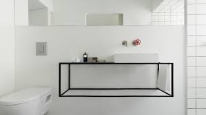 Minimalist blaire modern 48 single bathroom vanity set. 10 Minimalist Bathrooms That Have Barely Anything In Them