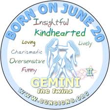 Top news stories on this day. June 20 Zodiac Horoscope Birthday Personality Sunsigns Org