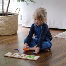 Baby name puzzle for toddlers wooden name puzzle busy board kid name puzzle personalized toddlers name puzzle with pegs childs name puzzle bigwoodishop 4.5 out of 5 stars (452) sale price $5.88 $ 5.88 $ 14.70 original price $14.70 (60% off. Personalized Name Puzzle Best Early Learning Toys For Babies