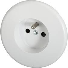 Prise Avec Terre Iris Modul Design Blanc Interrupteurs Prise Interrupteur Interrupteur Design