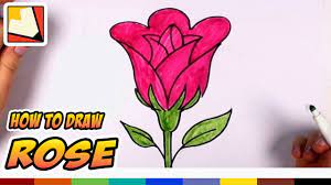 294x350 how draw an easy flower how. How To Draw A Rose Easy Open Rose Art Tutorial Easy Art For Kids Cc Youtube