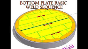 The tank is considered to be erected on a foundation that is initially irregular, and which then experiences differential settlement during the course of construction. Api 650 Storage Tank Bottom Plate Basic Weld Sequence Sketchup Modelling Youtube