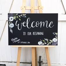 The Original Modern Signwriting Company Welcome Chalkboard Welcome Chalkboard Wedding Gallery Wedding Signs