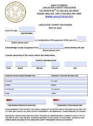 Affidavits, bills of sale, contracts, llc formation, real estate Free Lancaster County Nebraska Vehicle Bill Of Sale Form Pdf Word Doc