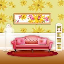 An interior design move that's topping the trend list as designers and diyers look for a finishing flourish and a way to visually expand a room, they're adding pattern to. Clipart Vector Of Living Room Lds Living Room Sofa Home Living Room Paper Doll House