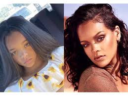 She's so beautiful and a lot of people loves her and follow her find this pin and more on rihanna old pictures by morably. Mini Rihanna Makes Riri Almost Drop Her Phone Entertainment Gulf News