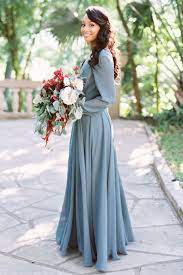 Juliet Chiffon Long Sleeve Dress In 2021 Long Sleeve Bridesmaid Dress Bridesmaid Dresses Long Blue Bridesmaid Dresses With Sleeves