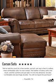 Best Reviewed Sofa Carson Sofa In Supple Artisan Leather Full Grain Leather Sofa Sofa Rowe Furniture