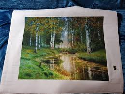 If i could send one. Fo Landscape With A River Small From Golden Kite 4 Years 4 Months To Complete 198 Colours On 18ct Aida Crossstitch