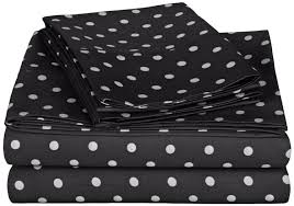 Black And White Polka Dot Sheets Twin Dawlish Haus Home 600 Thread Count Polka Dot Sheet Set Sheet Sets 600 Thread Count Sheets Best Sheets