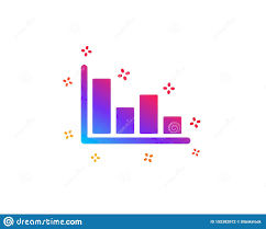 Histogram Chart Icon Financial Graph Vector Stock Vector