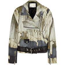 Acne Studios Merci Printed Leather Jacket