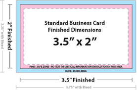 But be wary also of fonts that print particularly smaller than the average size. Business Card Size Specifications And Dimensions