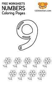 Free Printable Number Coloring Pages 1 10 For Kids 123 Kids Fun Apps Free Printable Numbers Printable Numbers Kids Worksheets Printables