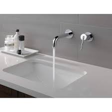 Inspired by the sleek elegance of modern european design, the trinsic collection adds sophistication to any contemporary home design. Delta Trinsic Single Handle Wall Mount Lavatory Faucet Trim T3559lf Wl Chrome Overstock 14275887