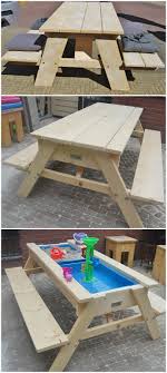 60 Diy Sandbox Ideas And Projects For Kids Page 5 Of 10 Diy Crafts Kids Picnic Table Kids Outdoor Furniture Picnic Table Plans