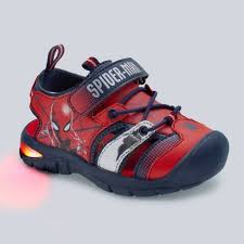 Toddler Boys Marvel Spider Man Light Up Hiking Sandals Red Target