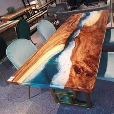 This tree provided an element of worldliness like no other. Factory Sales New Blue River Modern Blue Ocean Dining Room Furniture Epoxy Resin Table Buy Epoxy Resin Table Dining Table Epoxy Resin Wood Table Product On Alibaba Com