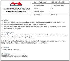 Standard operating procedures (sop) manual for human resources (hr) department. 4 Contoh Sop Hrd Sdm Personalia Dan Cara Membuat