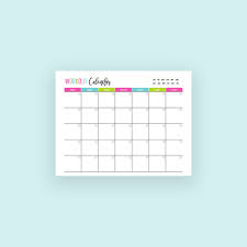 All viewing monitors are different, please allow for some difference in colors. Monthly Workout Calendar