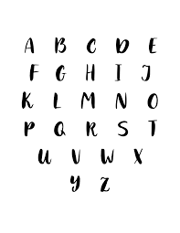 A fun new way for interactive play with the alphabet. Free Printable Capital Modern Calligraphy Letters Set Freebie Finding Mom
