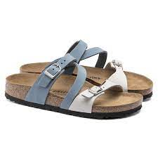 Salina Nubuck Leather Dove Blue Mineral Nubuck Leather Leather Birkenstock Style
