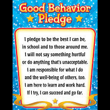 Tcr Chart Good Behavior Pledge Chart