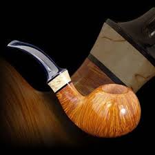 Oak wood tobacco pipe bent wooden smoking pipe blue. Pipe Brands Makers Pipedia