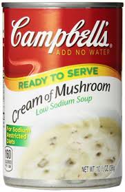 I guess it would depend on what it is you are making too and if it is supposed to be more on the because condensed soup is where they take most of the water out and you add it in at home. Campbell S Condensed Soup Cream Of Mushroom Low Sodium 10 5oz Can Pack Of 6 Buy Online In United Arab Emirates At Desertcart Ae Productid 130018647