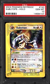 Coloring fun for all ages, adults and children. 2003 Nintendo Pokemon Skyridge Kabutops Holo Psa Cardfacts