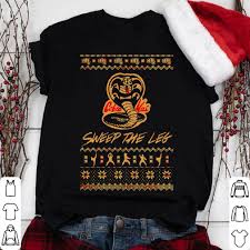 Christmas The Leg Karate Dojo Cobra Kai Sweep The Leg Shirt Sweater Hoodie Karate Shirts Karate Kid Cobra Kai Shirts