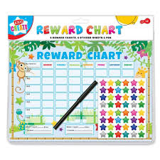 Kids Create Reward Chart 6pc Set With Stickers Pen
