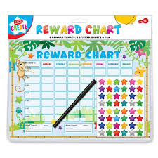 kids create reward chart 6pc set with stickers pen