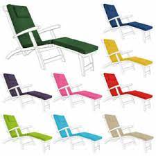 Textoline reclining chair garden patio relax comfort summer chair black. Sun Garden Recliner Patio Furniture Cushions Pads For Sale Ebay