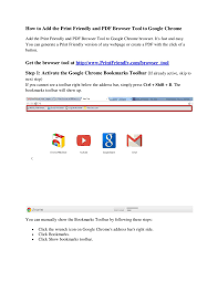 Maybe you would like to learn more about one of these? Calameo How To Add The Print Friendly And Pdf Browser Tool To Google Chrome