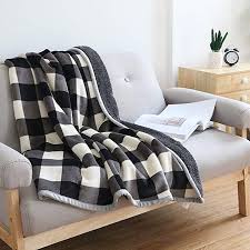 Black And White Plaid Throw Blanket Ukeler Buffalo Checkered Plaid Throw Blanket Ultra Soft Plush Flannel Fleece Blanket Bed Throws For Kids And Adul Plaid Throw Blanket Plaid Bedding Plaid Throw