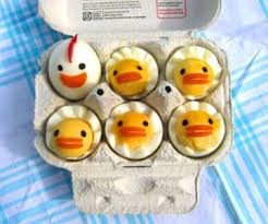 Si vous adorez les oeufs à la coque, nous vous conseillons vivement cette recette beaucoup plus gourmande. Åufs Durs Avec Une Presentation Amusante Recette Recette