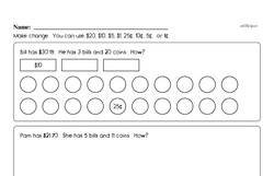 money worksheets free printable math pdfs edhelper com