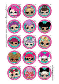 Lol Surprise Free Printable Toppers For Cupcakes Oh My Fiesta In English Lol Dolls Lol Doll Cake Lol