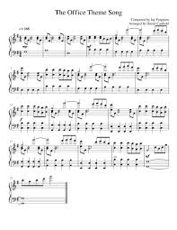 The Office Theme Song Piano Sheet Music In 2020 Clarinet Sheet Music Office Theme Song Music Chords