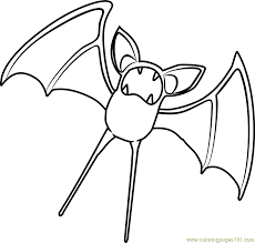 Coloring pages online for kids. Zubat Pokemon Coloring Page For Kids Free Pokemon Printable Coloring Pages Online For Kids Coloringpages101 Com Coloring Pages For Kids