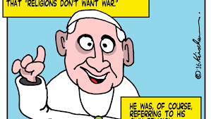 Editorial cartoons: The pope