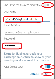 You can change any of the displayed options before proceeding. Faq I Got Error Annoying Message After Login Skype For Business Mobile App Saying That We Can T Connect To The Server What Can I Do Ocio