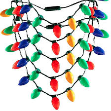 Christmas Bulb Necklace Led Light Up Party Favors For Adults Or Kids Holiday Xmas Decoration Wish