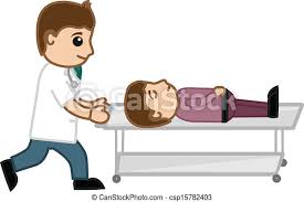 Warm up your drawing arm by doing some loose sketches with pencil on paper. Emergency Concept Vector Cartoon Emergency Concept Doctor Pushing Patient On Stretcher Medical Cartoon Vector Canstock