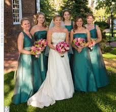 The Bridesmaid Looks Teal Bridesmaid Dresses Teal Wedding Inspiration Green Bridesmaid Dresses